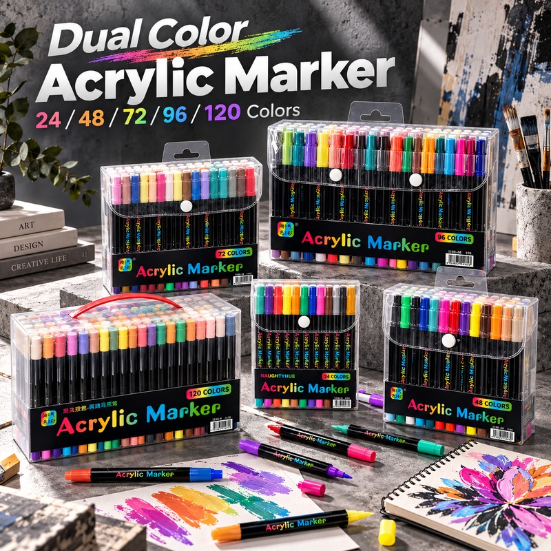 Copic Marker Classic - Dual Color Acrylic Paint Markers 24/48/72/96/120