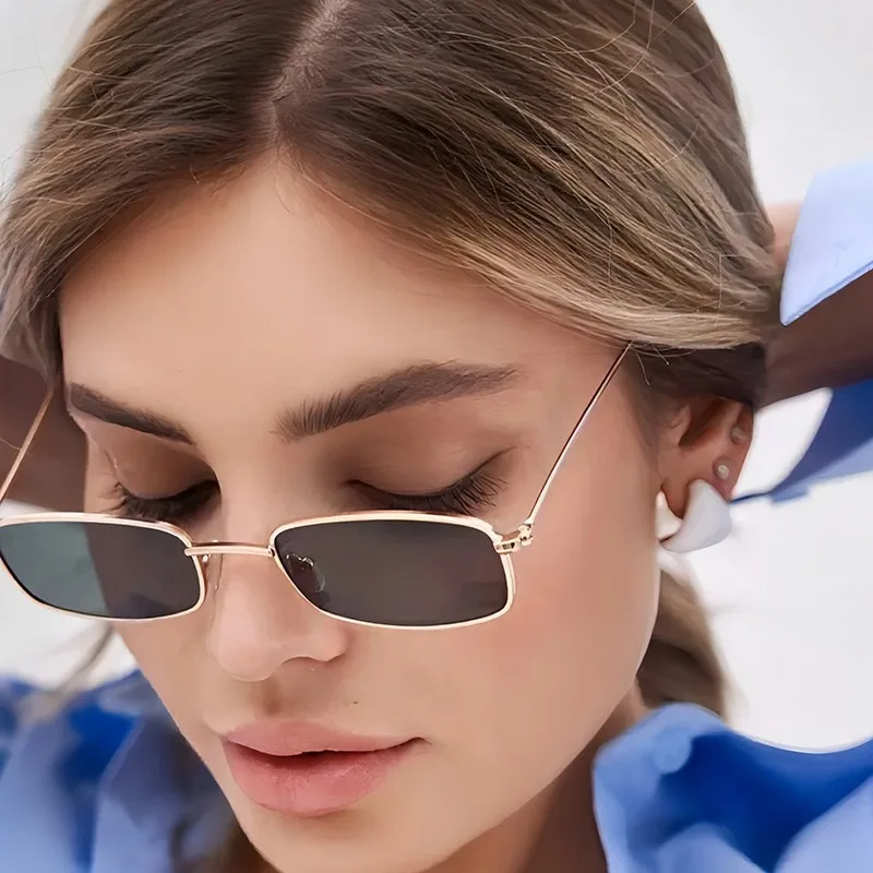 New Small Square Sunglasses Wo - đánh giá và giá Metal Photo Panel