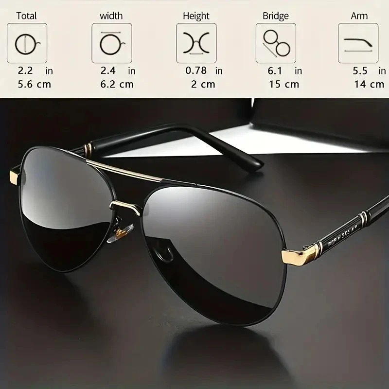 1/2PCS Retro Polarized Sunglas - đánh giá và giá Metal Photo Panel