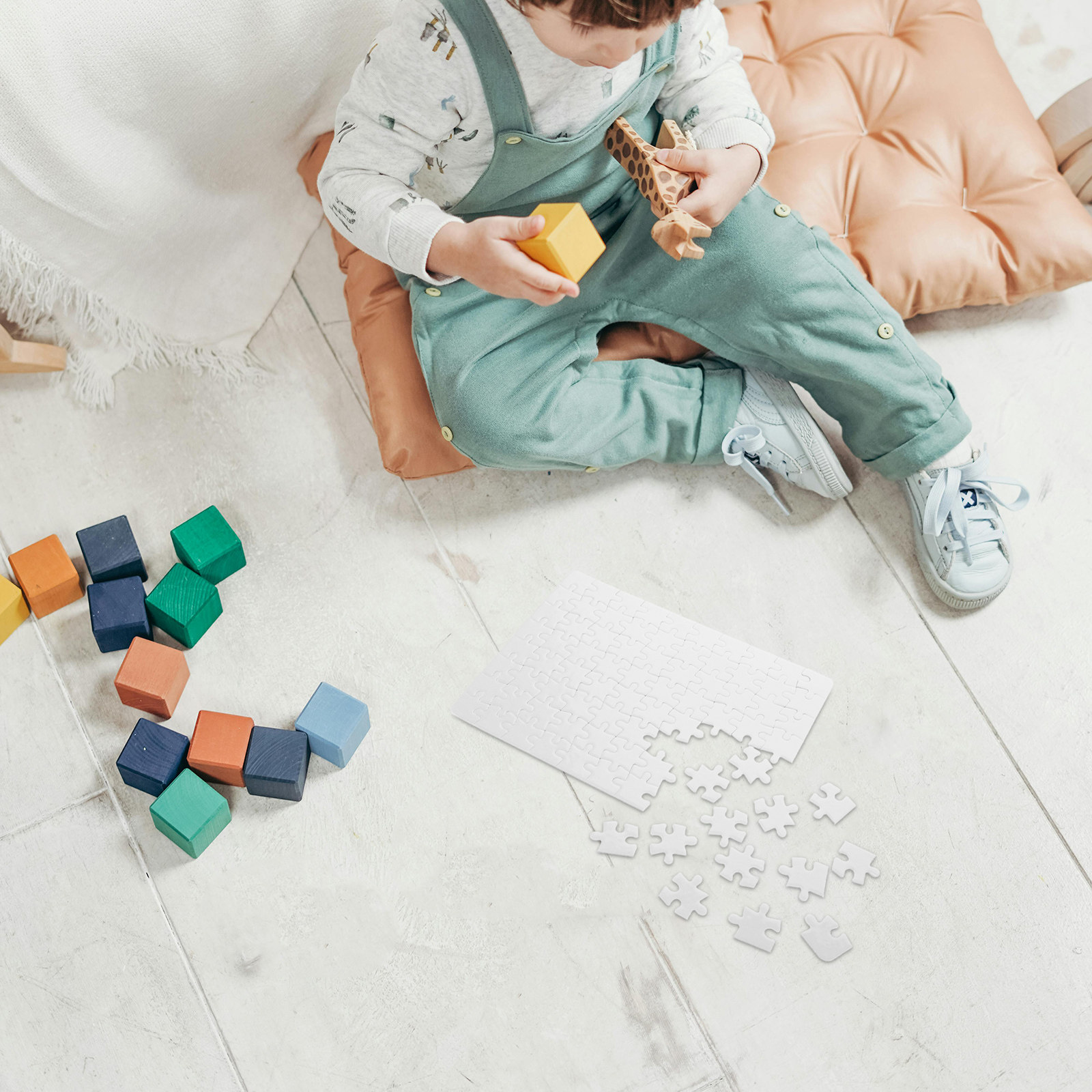 4Sheets Blank Puzzle Pieces fo - đánh giá và giá Puzzle Blank White